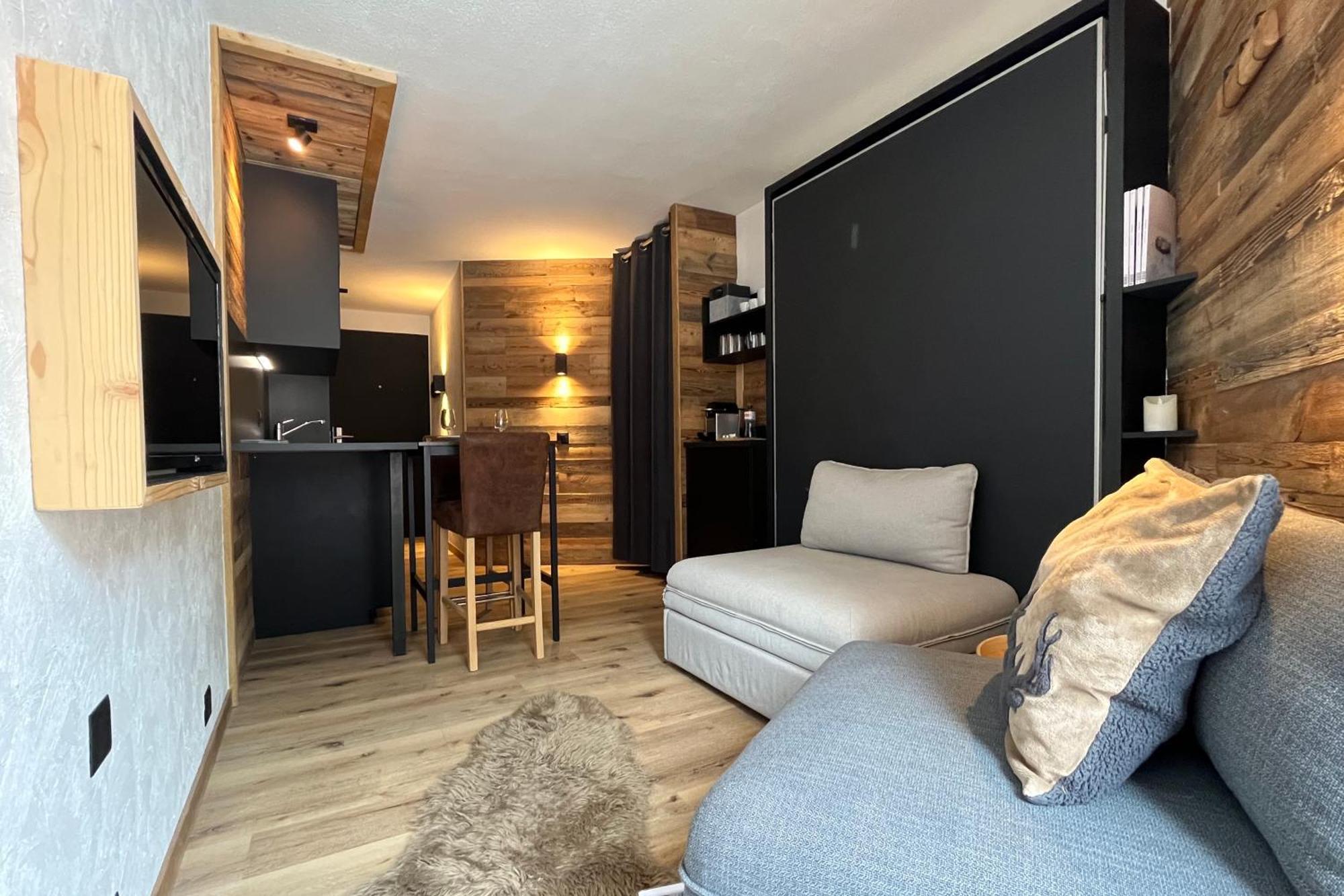 Les Cerfs - Appartement & Studio - Anzère Exteriör bild