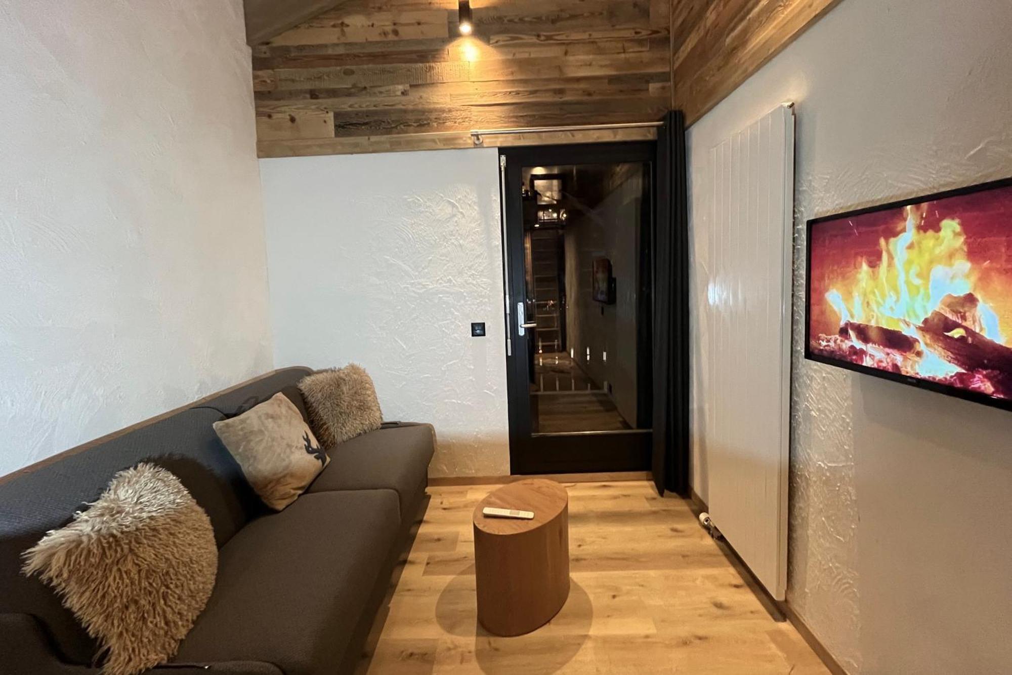 Les Cerfs - Appartement & Studio - Anzère Exteriör bild